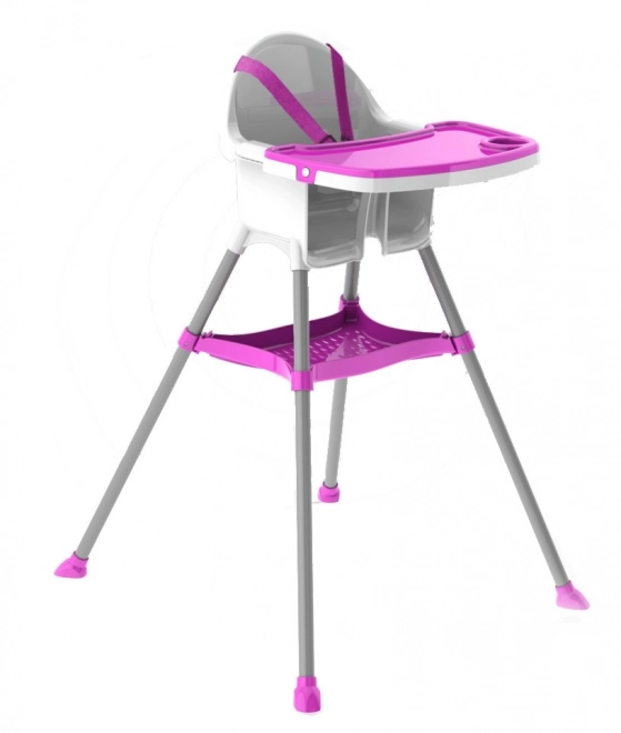 Chaise Haute DOLONI Blanc-Violet