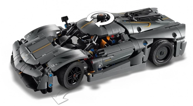 LEGO Technic 42173 Hypercar Gris Koenigsegg Jesko Absolut