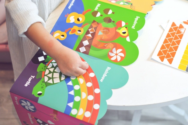 Autocollants géométriques animaux Woopie pour un apprentissage créatif