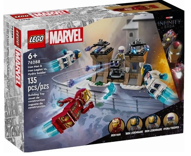 LEGO Marvel Super Heroes 76288 Iron Man et la Légion de Fer contre le soldat de l'Hydra
