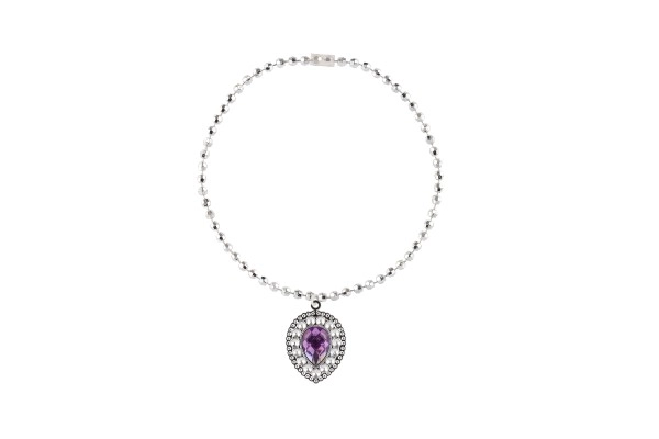 Set beauté plastique couronne, collier, boucles d'oreilles sur carte 20x28cm