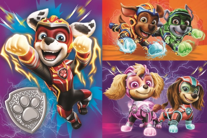Puzzle GÉANT recto-verso Super équipe Pat'Patrouille/Paw patrol 15 pièces dans boîte 40x27cm 24m+