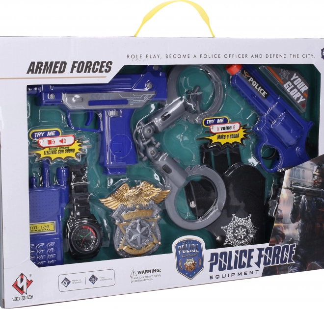 Ensemble d'armes de police 18 cm