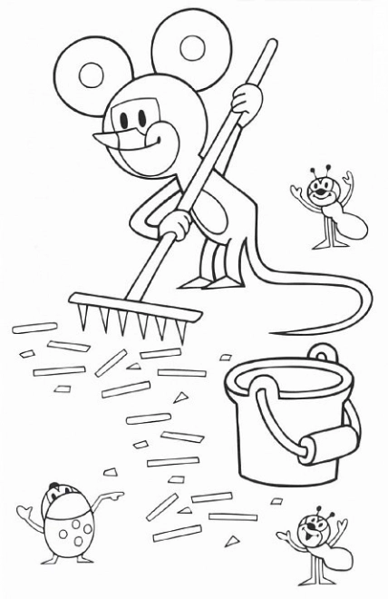 Livre à colorier A5 Taupe tracé