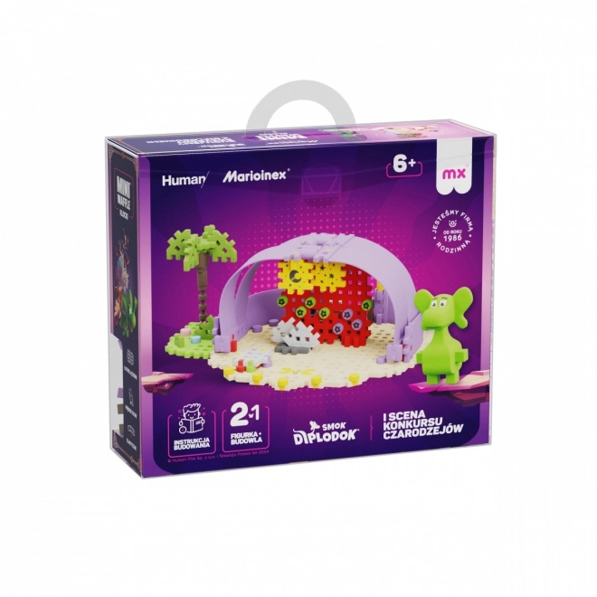 Kit de construction créatif Mini Waffle - Diplodocus et scène 148 pièces