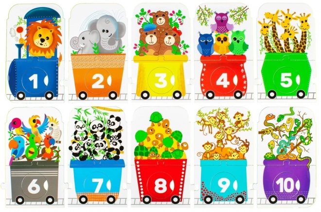 Puzzle ZOO Expres - Comptez Avec Moi 30 Pièces
