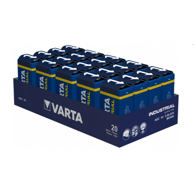 9V batterie alcaline Varta Industrial Pro 6LR61 - 1 pièce