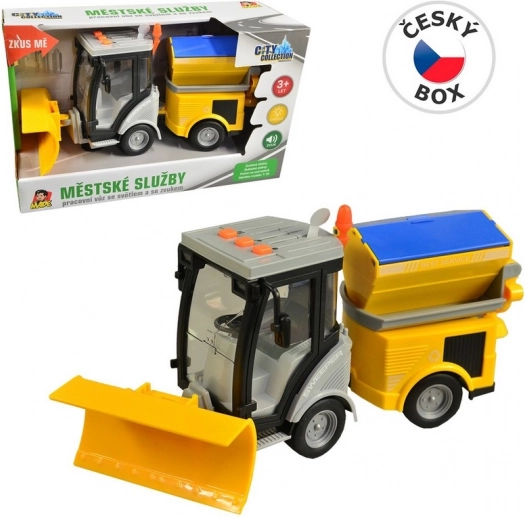 Chariot de déblaiement à inertie avec lumières et sons 25 cm