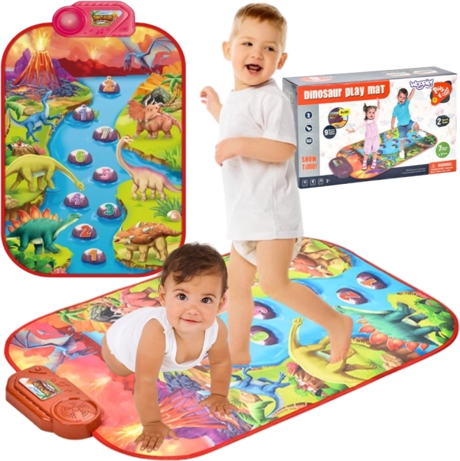 Grande nappe musicale interactive Dino pour enfants de Woopie