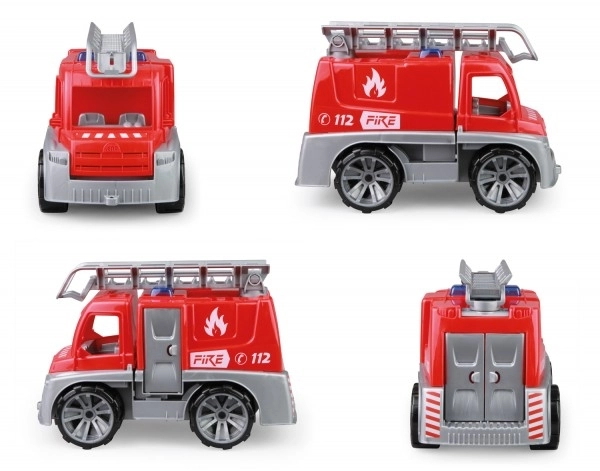 Auto Truxx pompier plastique 29cm avec figurine dans boîte 39x22x16cm 24m+