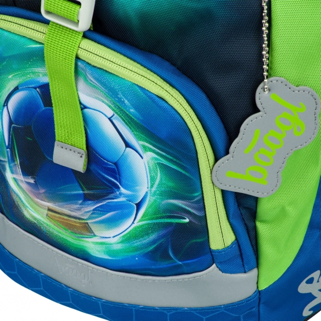 BAAGL 3 SET Airy Ballon de Football : sac à dos, trousse, sac à cordon
