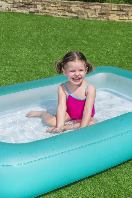BESTWAY Piscine rectangulaire gonflable pour enfants 2+ 165x104x25cm + fond gonflable