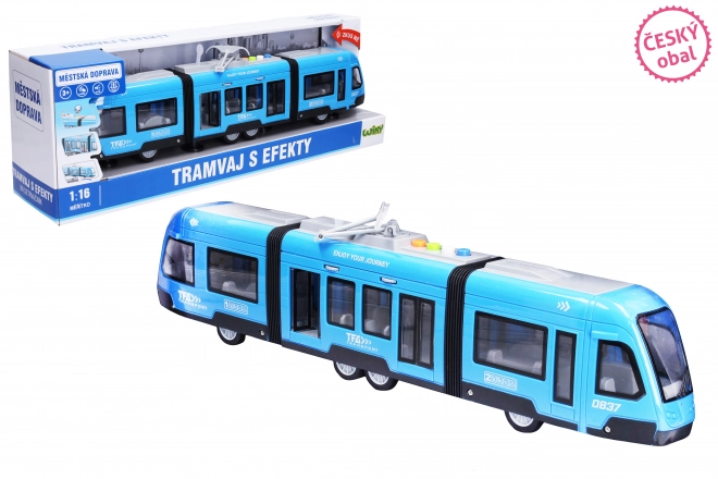 Tramway moderne avec effets 44 cm