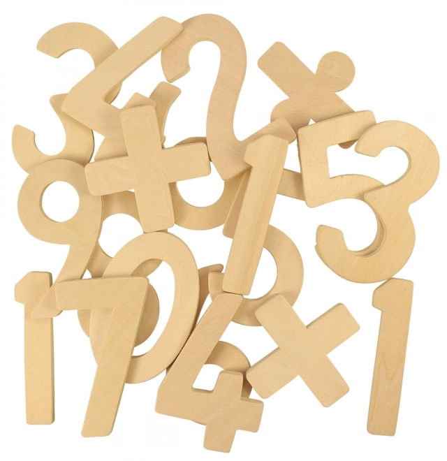 Bigjigs Toys Chiffres en Bois avec Symboles