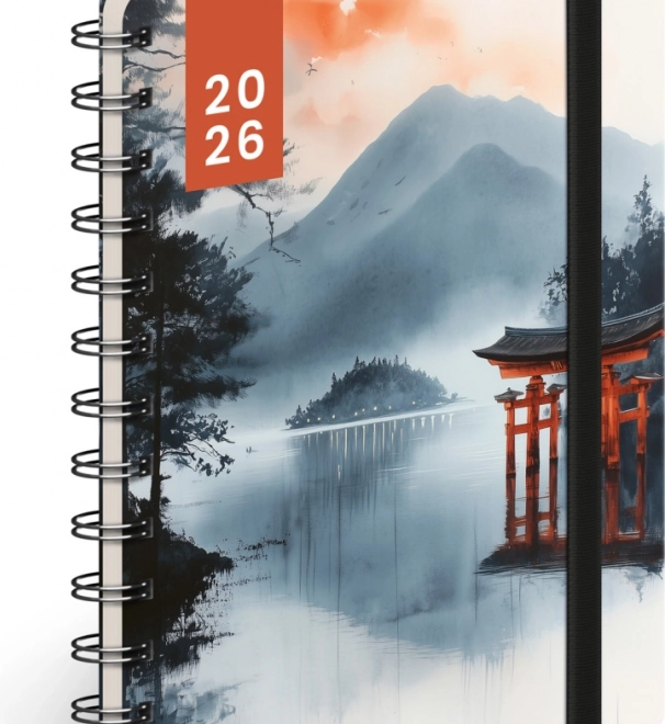 Agenda spirale Notique Petito Japon 2025/2026