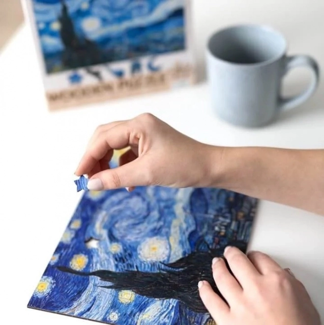 Puzzle en bois Vincent van Gogh - Nuit étoilée 200 pièces