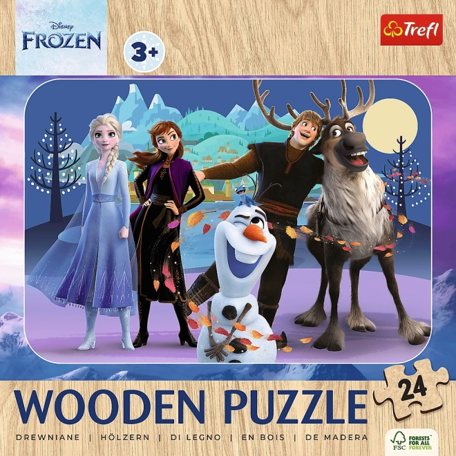 Puzzle en bois Le Royaume de Glace 24 pièces