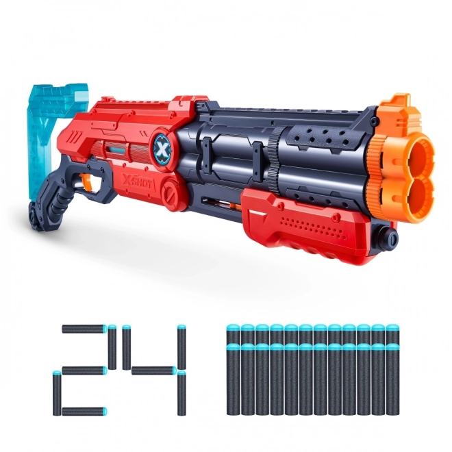 ZURU X-SHOT EXCEL Vigilante lanceur 24 fléchettes