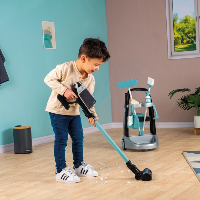 Smoby Rowenta Chariot de nettoyage avec aspirateur à tige