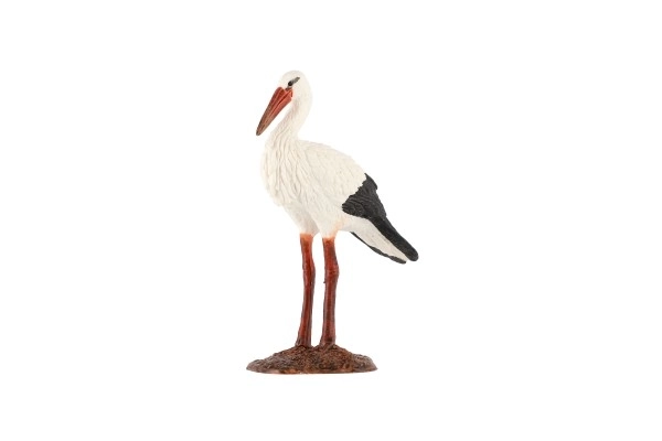 Cigogne blanche plastique 9cm en sachet