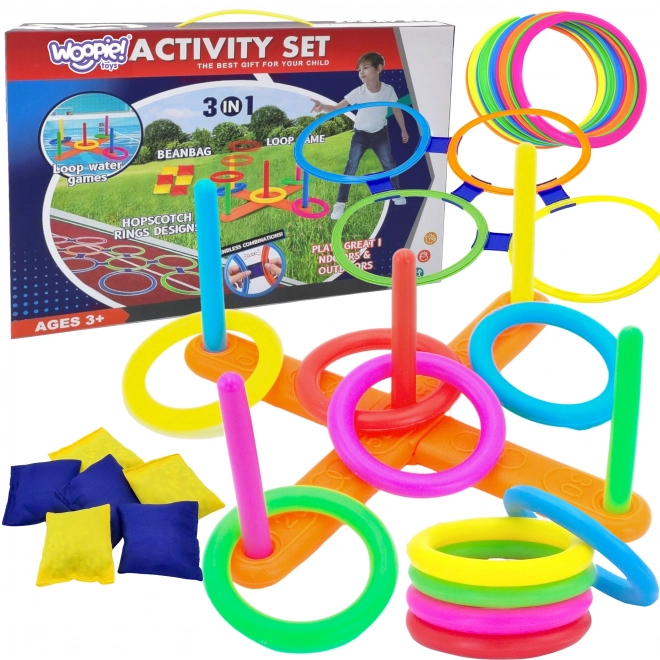 Ensemble 3 en 1 pour jeux en plein air de Woopie