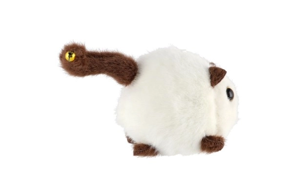 Chat en peluche extensible avec grelot 10 cm