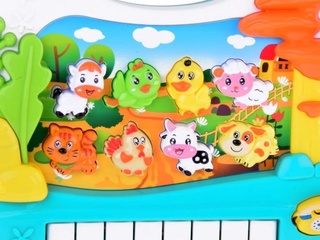 Orgues à clavier interactif éducatifs avec animaux de la ferme ZA5331