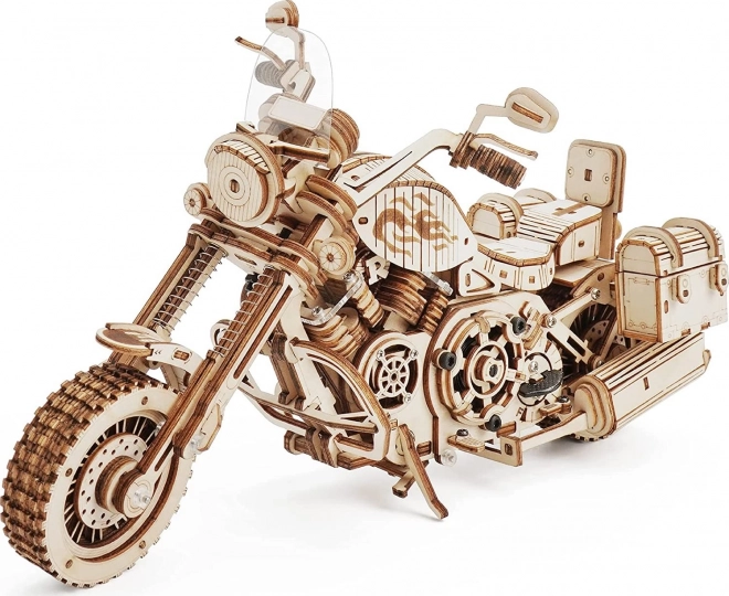 Moto Cruiser LK504 - Maquette en bois 3D