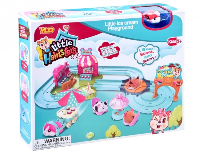 Piste de hamster interactive - Accessoires pour salon de crème glacée ZA3989