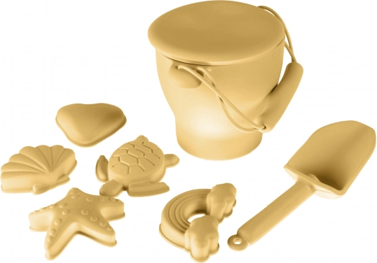 Set en silicone pour le sable, Moutarde Jaune