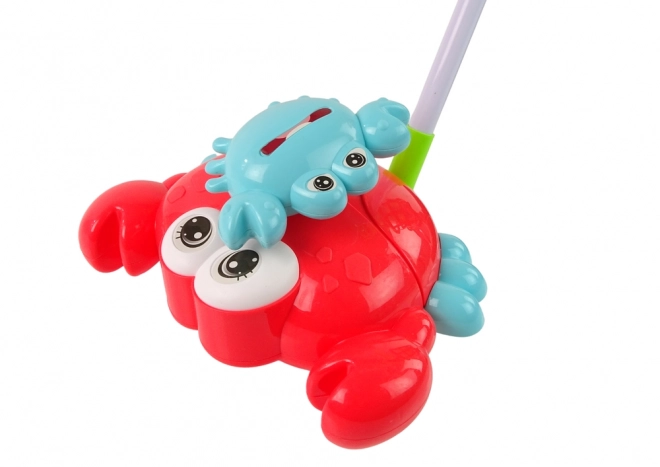 Bâton pousseur de crabe lumineux Rouge Musique