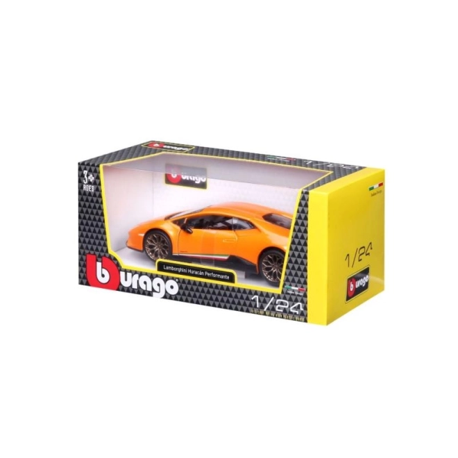 Lamborghini Huracan Performante orange modèle 1:24