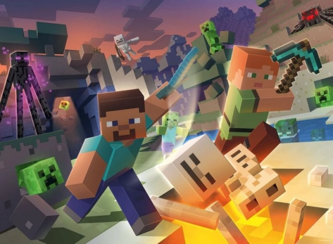 Puzzle Ravensburger Minecraft : Monstres de Minecraft 100 pièces