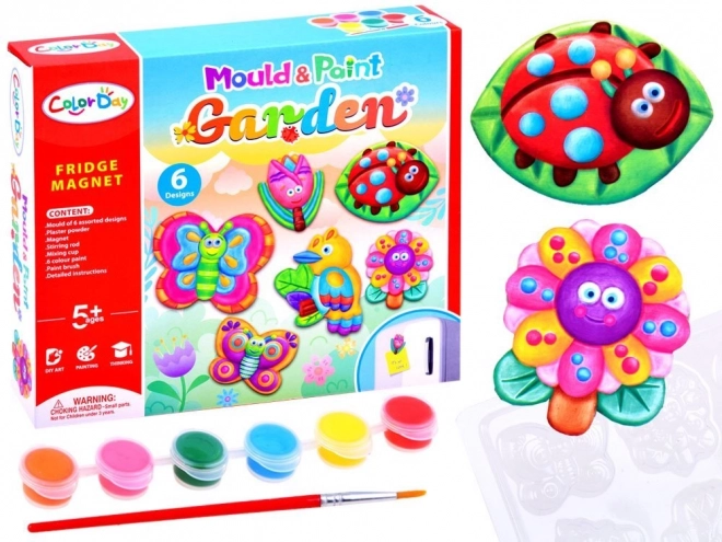 Kit créatif pour fabriquer des aimants - jardin DIY