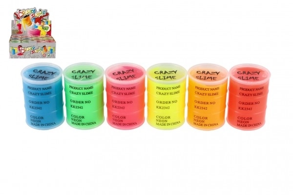 Sliz - masse 80g néon 8x5,5cm couleurs variées