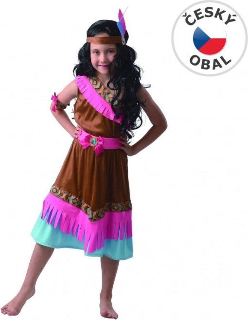 Costume de carnaval Indienne pour filles 130 - 140 cm
