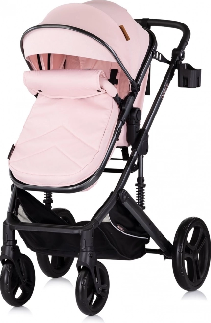 Poussette combinée Amore 2en1 rose guimauve