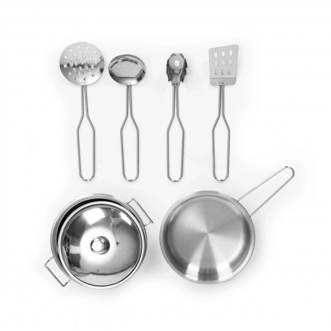 Cuisine en bois pour enfants avec sons et LEDs, grande, avec placards ouvrants et 7 accessoires, ECOTOYS