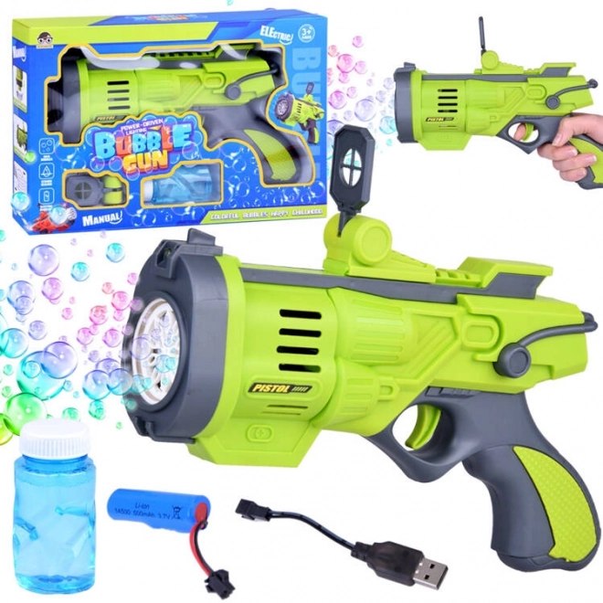 Pistolet à bulles de savon arc-en-ciel ZA4962
