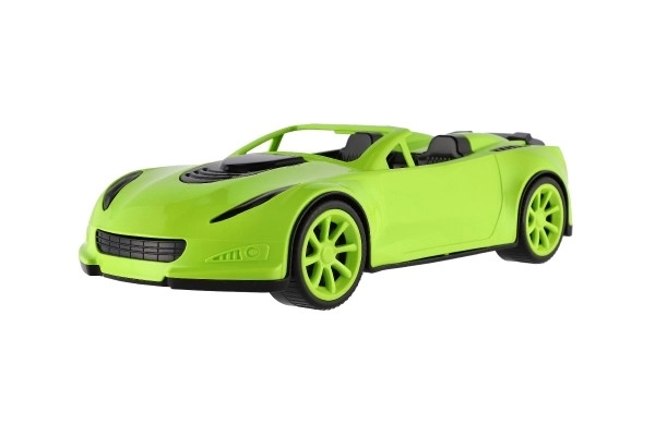 Voiture sportive en plastique 16x38cm en roue libre 3 couleurs en filet
