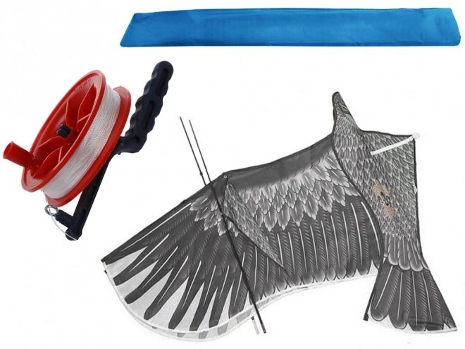Cerf-volant aigle 2m avec corde pour effrayer les oiseaux