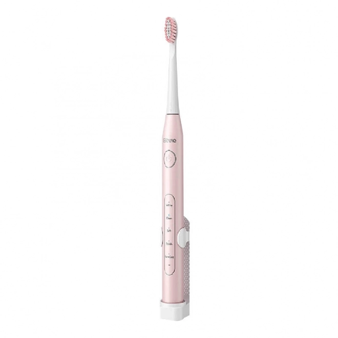 Brosses à dents soniques avec jeu d'embouts et 2 porte-brosses à dents Bitvae D2+D2 (rose et noir)