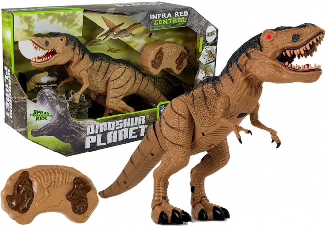 Tyrannosaurus Rex télécommandé avec effet de fumée