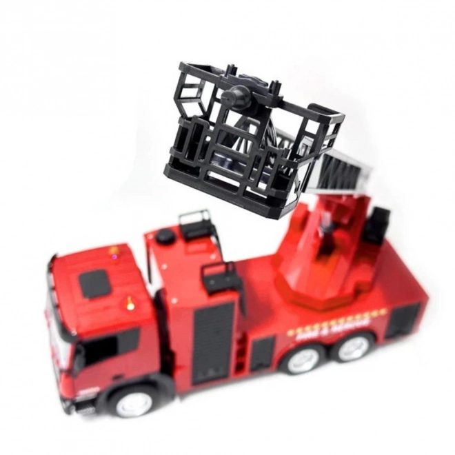 Camion de pompiers télécommandé avec échelle télescopique