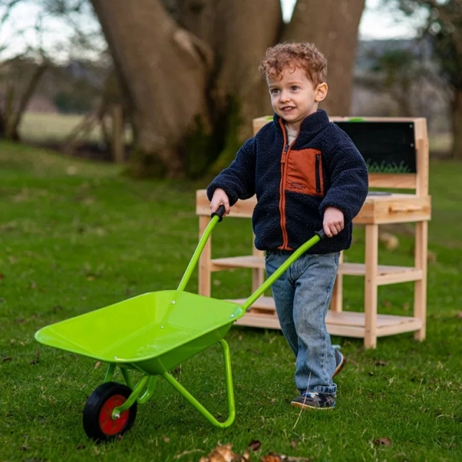Brouette de jardin pour enfants verte