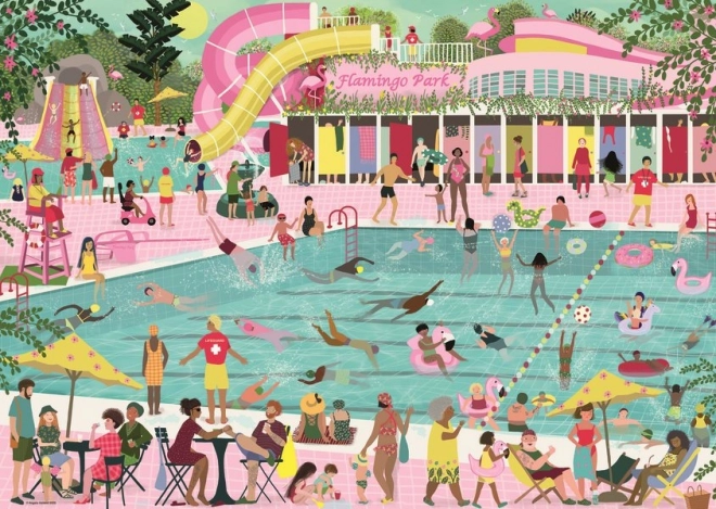 Puzzle Joies de la piscine 1000 pièces