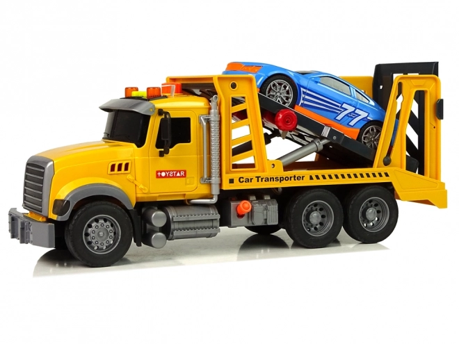 Transporteur Camion d'aide Rampe jaune Sons Lumières