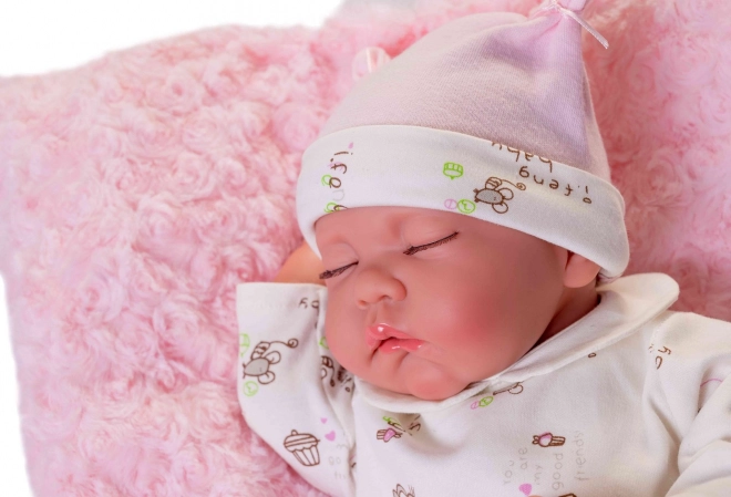 Poupée bébé réaliste Luna avec corps souple - 42 cm