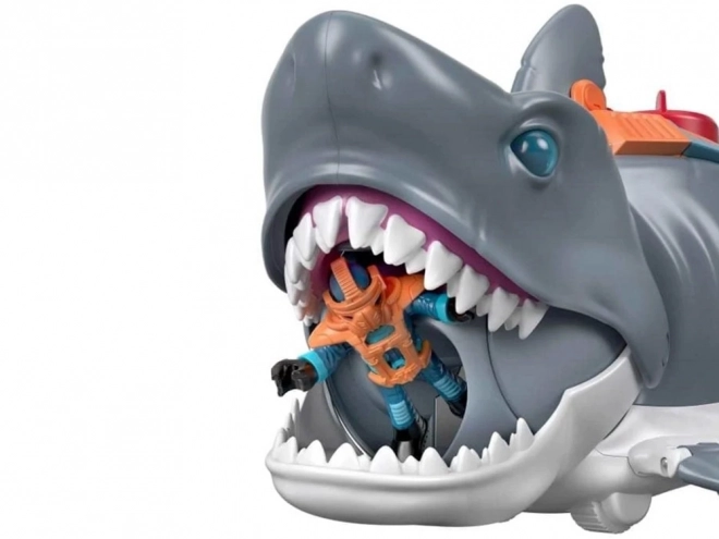 Mega requin attaquant Imaginext avec mâchoire mobile