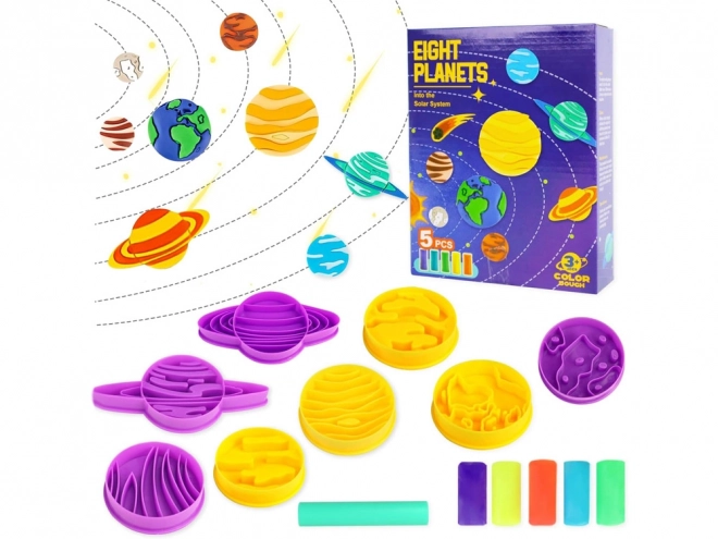 Kit éducatif de pâte à modeler Système solaire